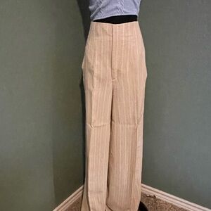 Zara Tan Dress Pants with Classic Fit